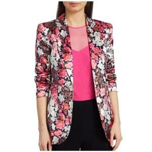 Cinq a Sept Kylie Floral Satin Blazer